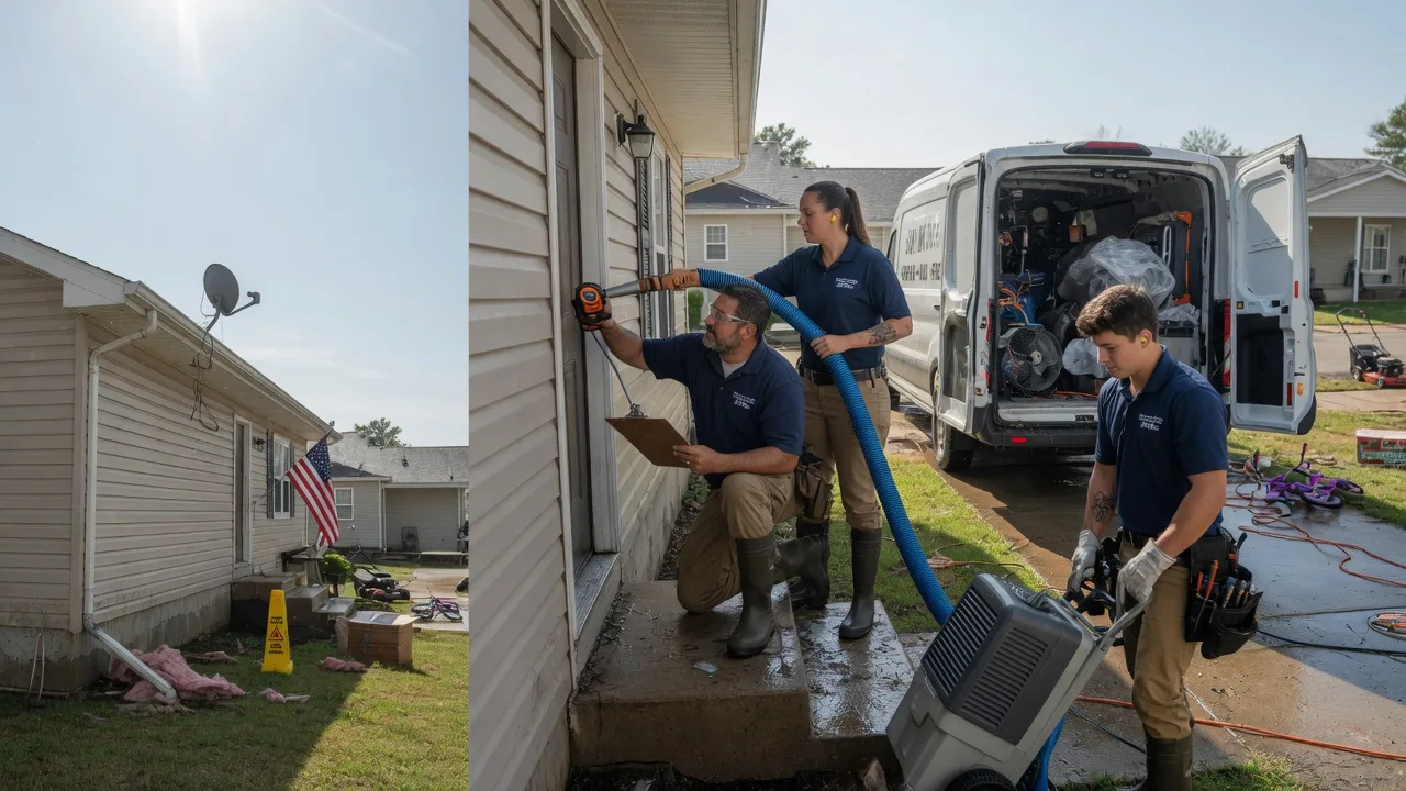 Ceiling Water Damage Restoration in Archibald, LA near me